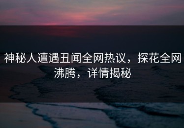 神秘人遭遇丑闻全网热议，探花全网沸腾，详情揭秘