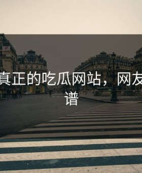 这才是真正的吃瓜网站，网友都说离谱