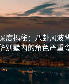 秀人网深度揭秘：八卦风波背后，网红在豪华别墅内的角色严重令人意外